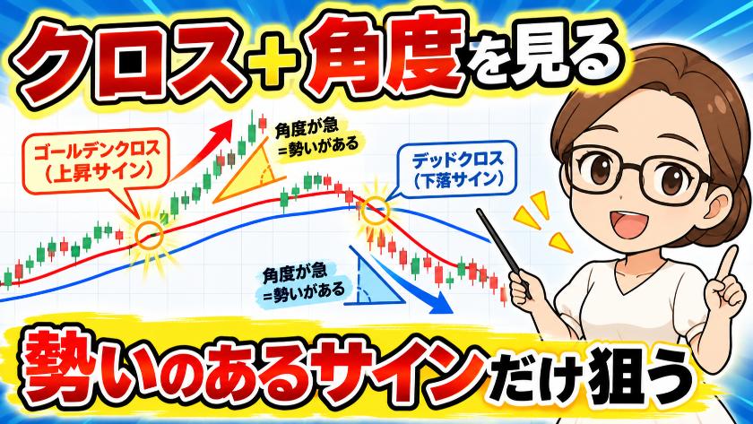 クロス＋角度を見る