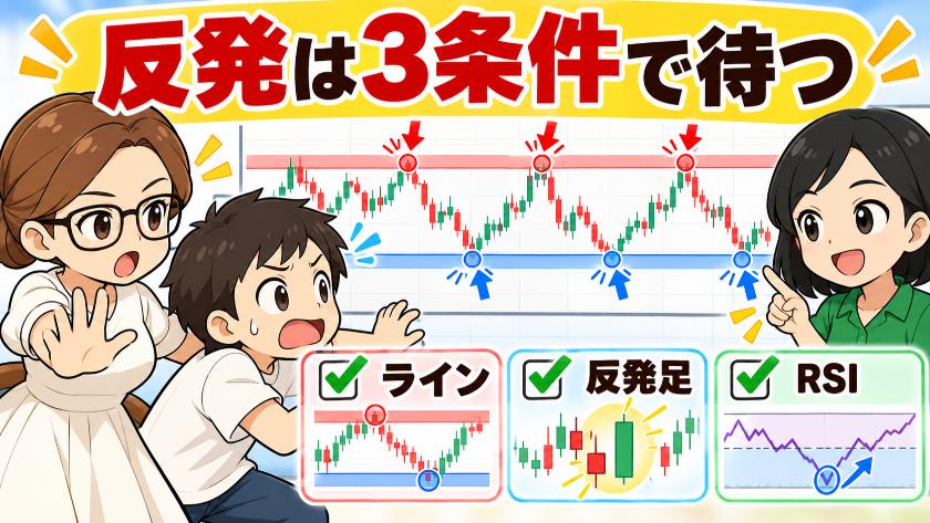 反発は3条件で待つ
