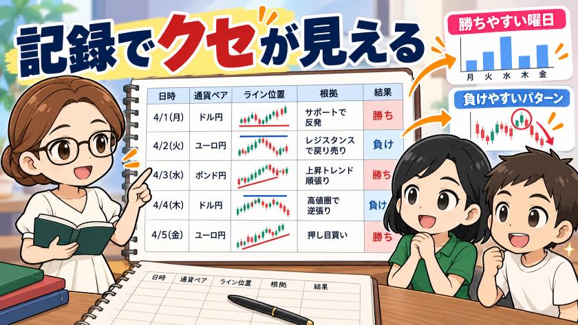 記録で癖が見える