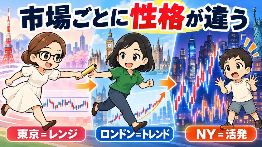 市場ごとに性格が違う