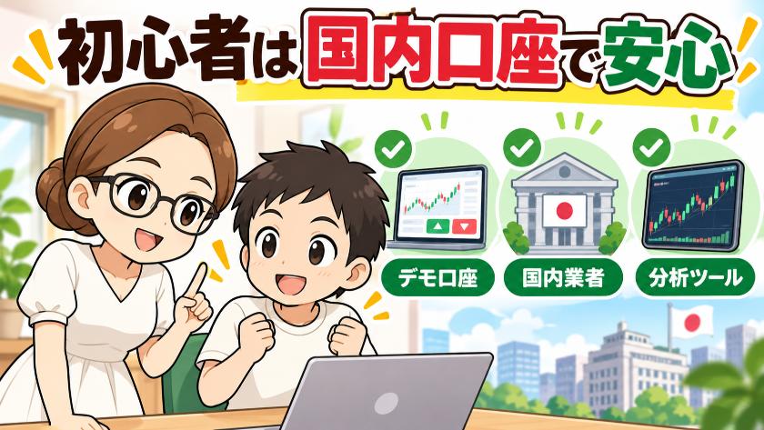 初心者は国内口座で安心