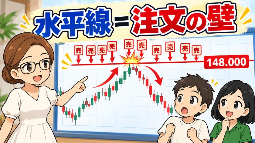 水平線=注文の壁