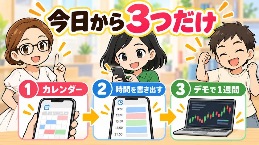 今日から3つだけ