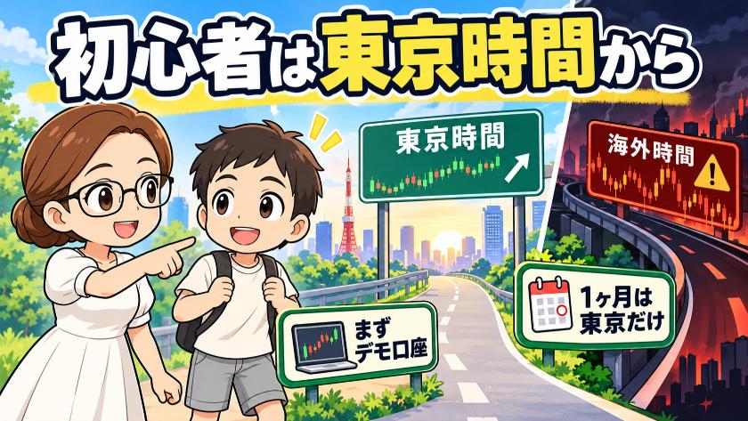 初心者は東京時間から