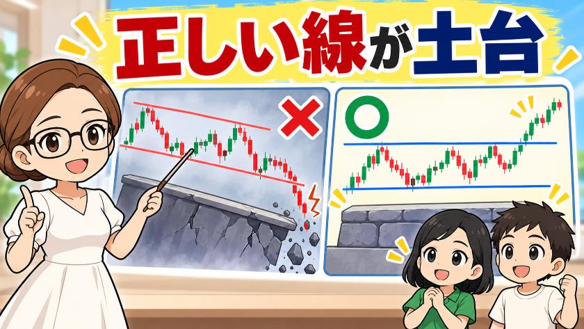正しい線が土台
