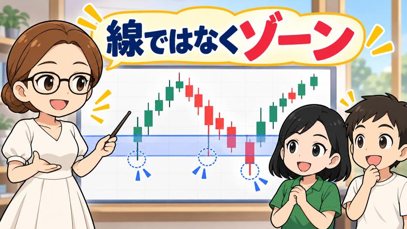 線ではなくゾーン